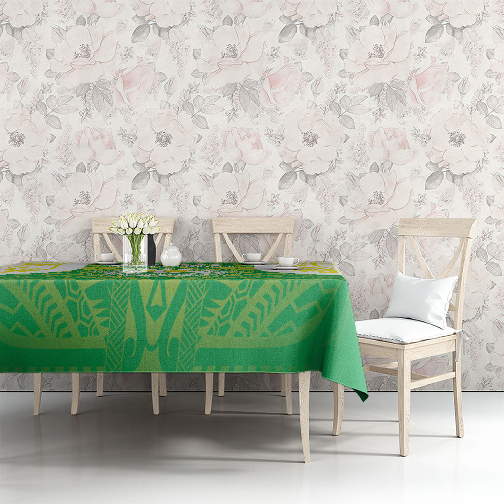 Kuki Independence 2026 Tablecloth Cook Islands 15 Finest Green Version
