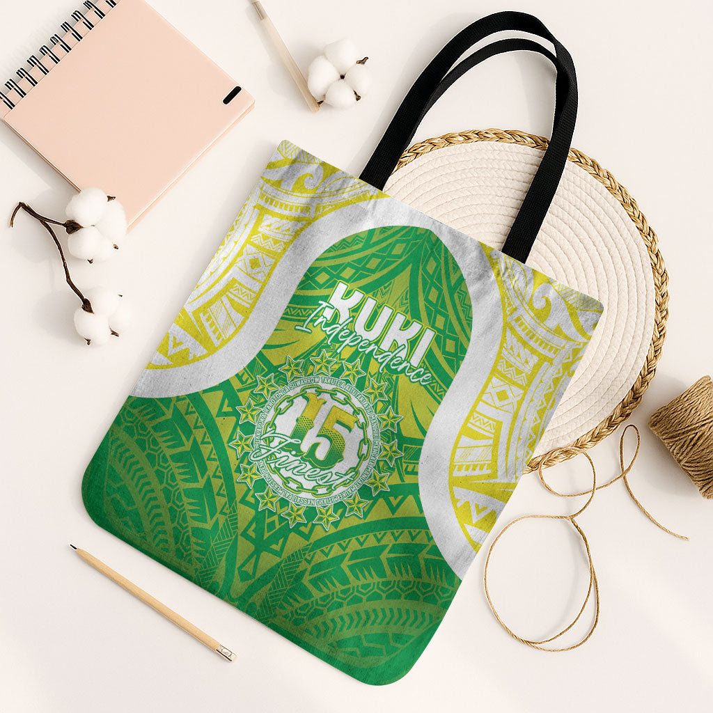 Kuki Independence 2026 Tote Bag Cook Islands 15 Finest Green Version