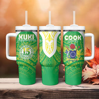 Kuki Independence 2026 Tumbler With Handle Cook Islands 15 Finest Green Version