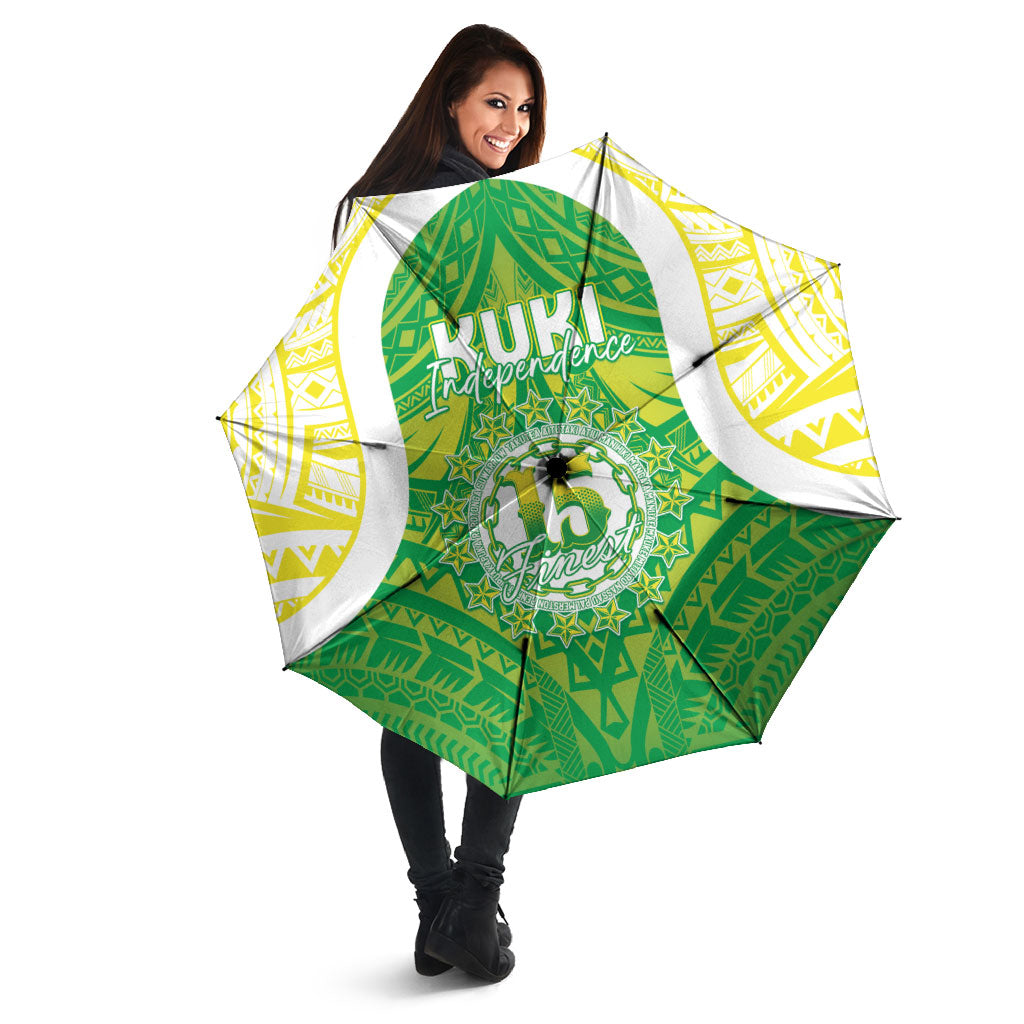 Kuki Independence 2026 Umbrella Cook Islands 15 Finest Green Version
