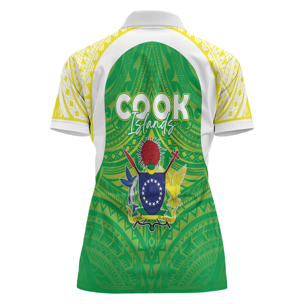 Kuki Independence 2026 Women Polo Shirt Cook Islands 15 Finest Green Version
