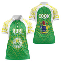 Kuki Independence 2026 Women Polo Shirt Cook Islands 15 Finest Green Version