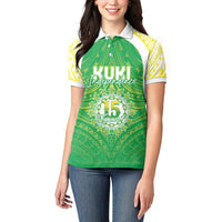 Kuki Independence 2026 Women Polo Shirt Cook Islands 15 Finest Green Version