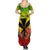 Personalized Hawaii Summer Maxi Dress Kakau Kanaka Maoli With Hibiscus Flowers LT05 - Polynesian Pride