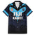 Custom Fiji Kaiviti Rugby Family Matching Summer Maxi Dress and Hawaiian Shirt Fiji Tapa Pattern