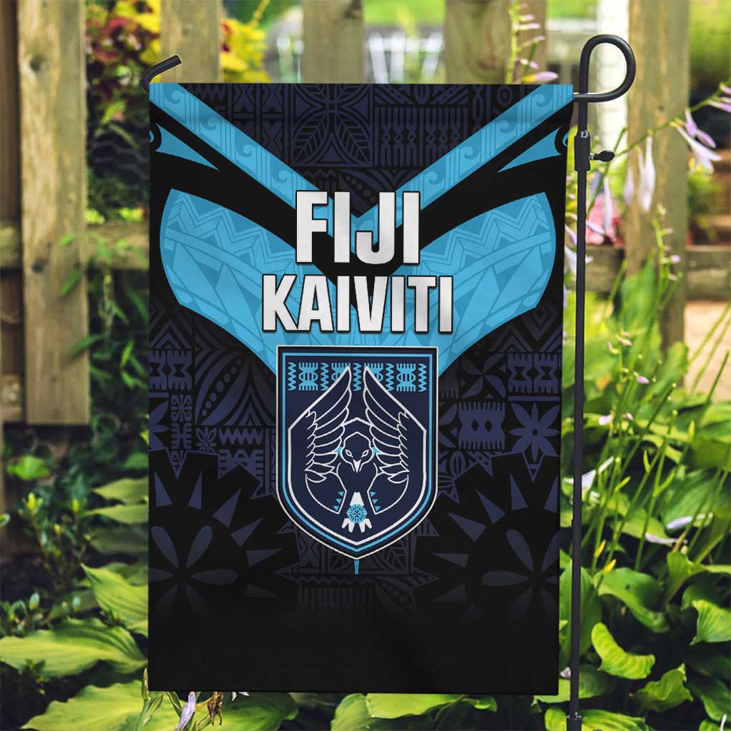 Fiji Kaiviti Rugby Garden Flag Fiji Tapa Pattern