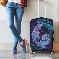Hawaii Makahiki Turtle Luggage Cover Spiral Polynesian Tattoo