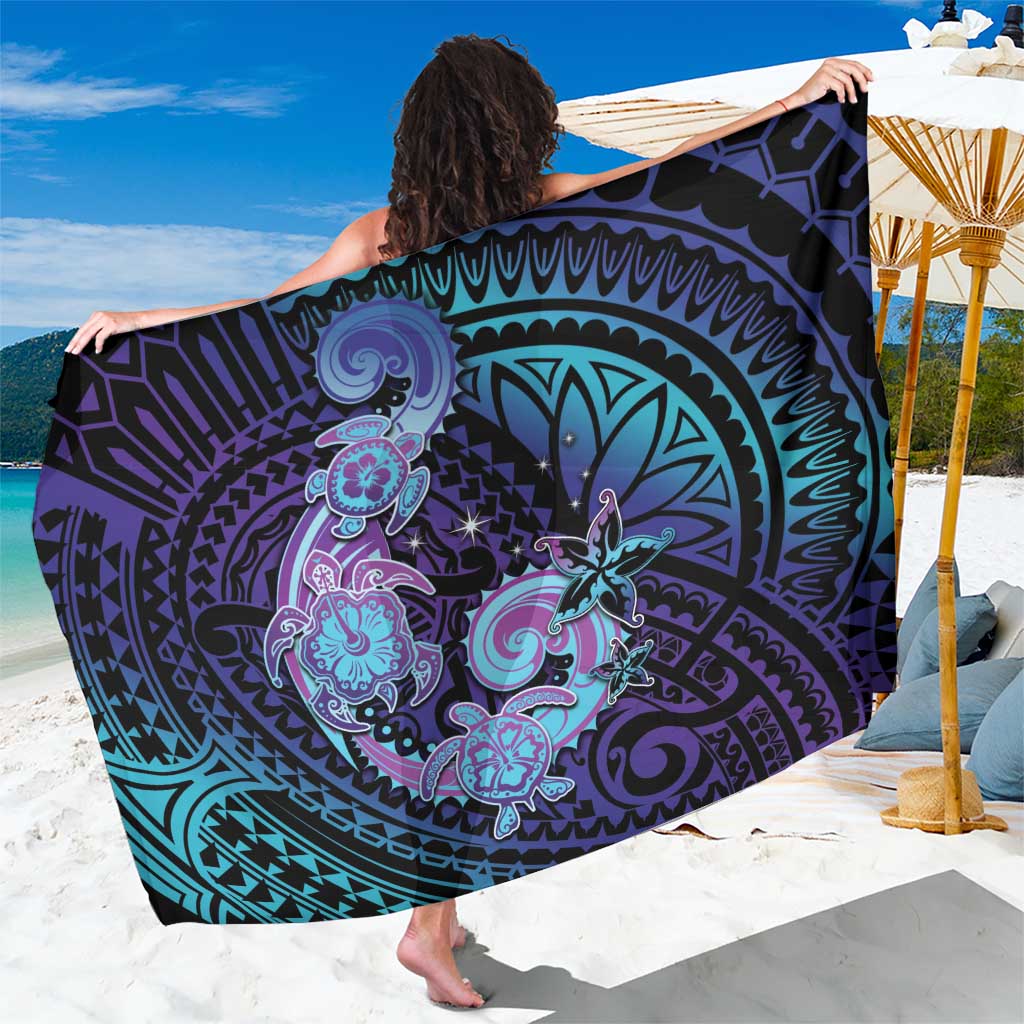 Hawaii Makahiki Turtle Sarong Spiral Polynesian Tattoo LT05 One Size 44 x 66 inches Purple - Polynesian Pride