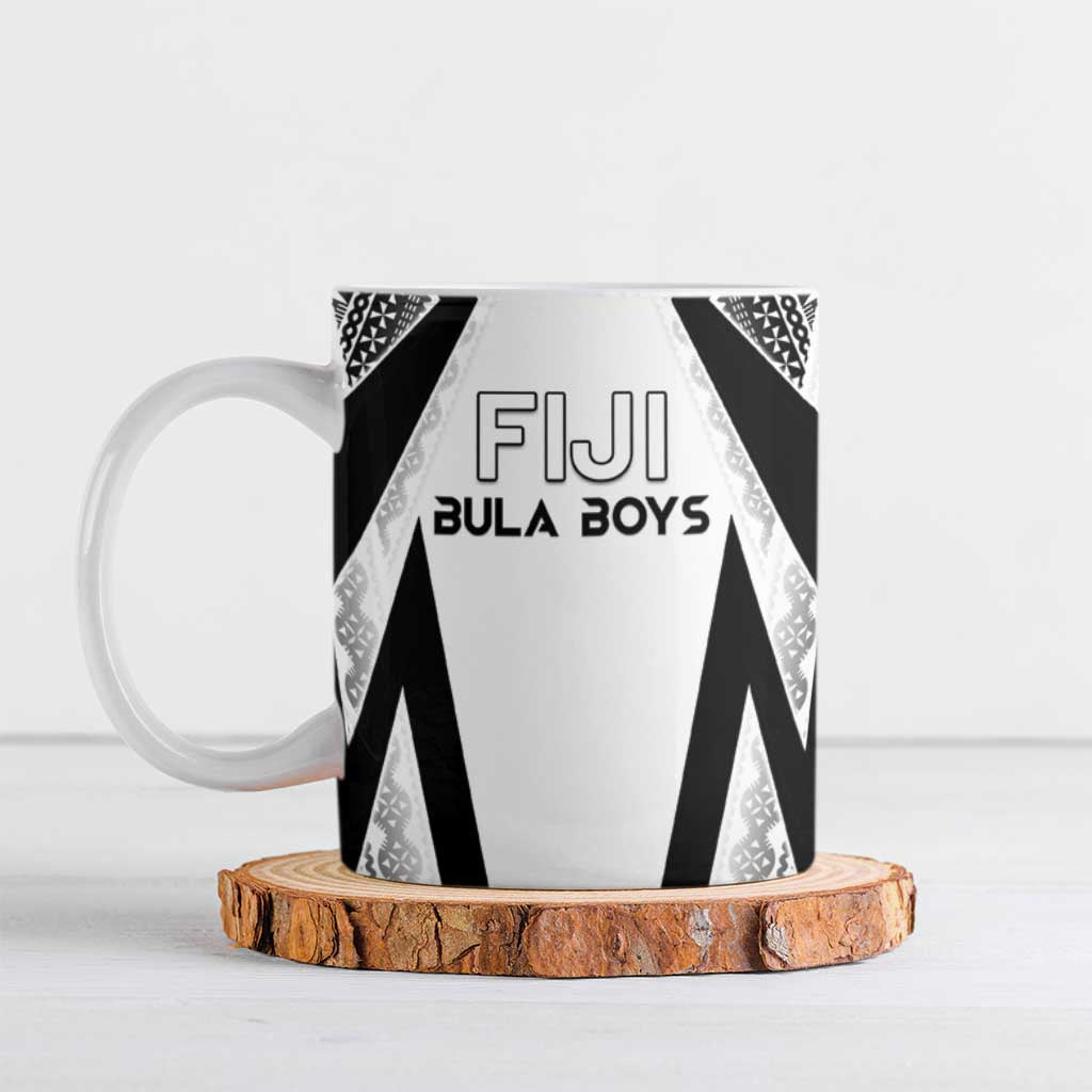Custom Bula Fiji Football Ceramic Mug Go Champions - Polynesian Pride
