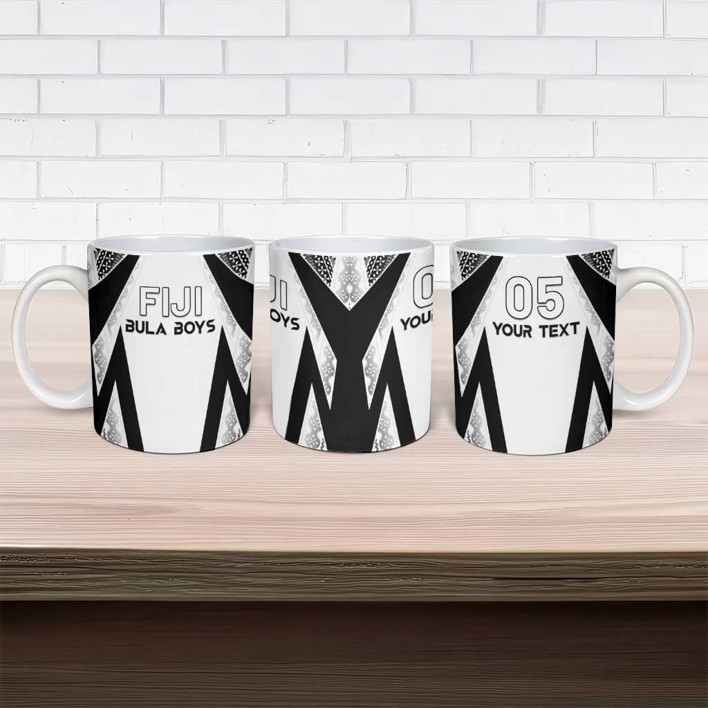 Custom Bula Fiji Football Ceramic Mug Go Champions - Polynesian Pride