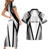 Custom Bula Fiji Football Couples Matching Short Sleeve Bodycon Dress and Hawaiian Shirt Go Champions - Polynesian Pride