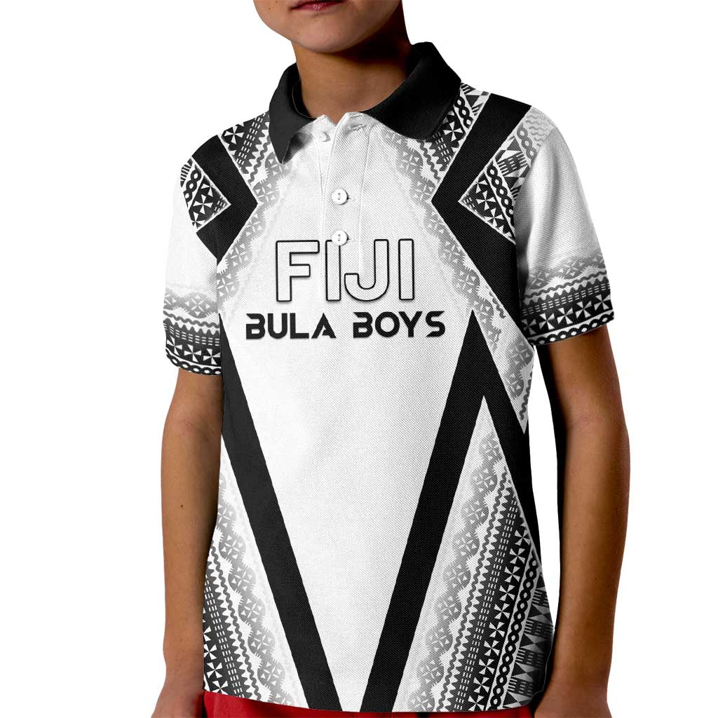 Custom Bula Fiji Football Kid Polo Shirt Go Champions - Polynesian Pride