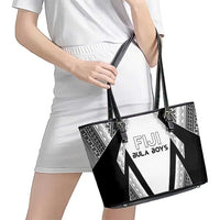 Bula Fiji Football Leather Tote Bag Go Champions - Polynesian Pride