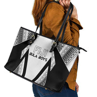 Bula Fiji Football Leather Tote Bag Go Champions - Polynesian Pride