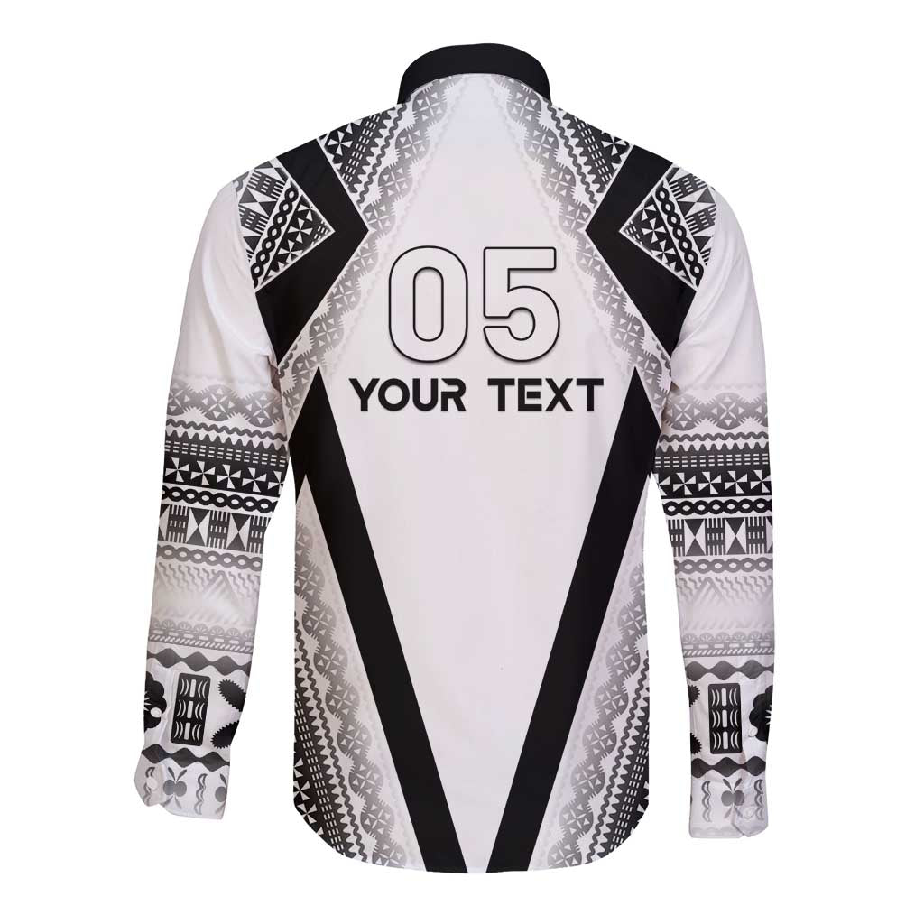 Custom Bula Fiji Football Long Sleeve Button Shirt Go Champions - Polynesian Pride