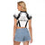 Custom Bula Fiji Football Raglan Cropped T Shirt Go Champions - Polynesian Pride