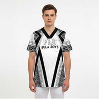 Custom Bula Fiji Football Scrub Top Go Champions - Polynesian Pride