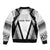 Custom Bula Fiji Football Sleeve Zip Bomber Jacket Go Champions - Polynesian Pride