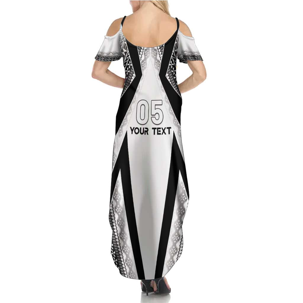 Custom Bula Fiji Football Summer Maxi Dress Go Champions - Polynesian Pride