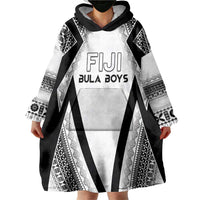 Custom Bula Fiji Football Wearable Blanket Hoodie Go Champions - Polynesian Pride