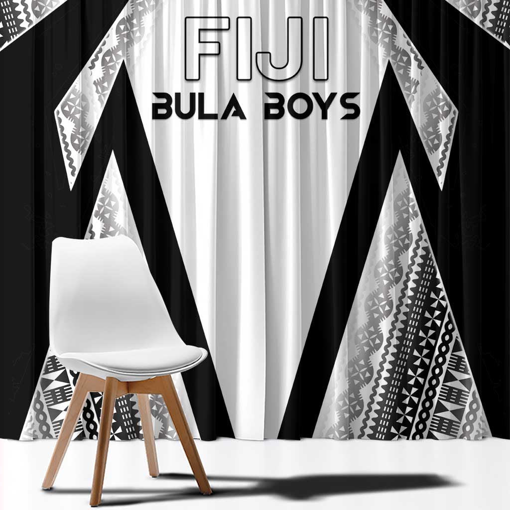 Bula Fiji Football Window Curtain Go Champions - Polynesian Pride