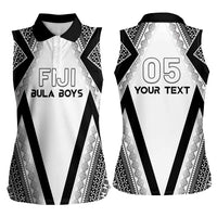 Custom Bula Fiji Football Women Sleeveless Polo Shirt Go Champions - Polynesian Pride