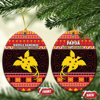 Papua New Guinea Christmas Ceramic Ornament Santa Raggiana