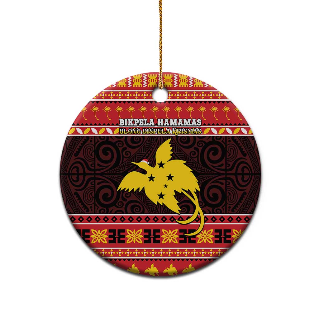 Papua New Guinea Christmas Ceramic Ornament Santa Raggiana