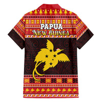 Papua New Guinea Christmas Family Matching Off The Shoulder Long Sleeve Dress and Hawaiian Shirt Santa Raggiana LT05 - Polynesian Pride
