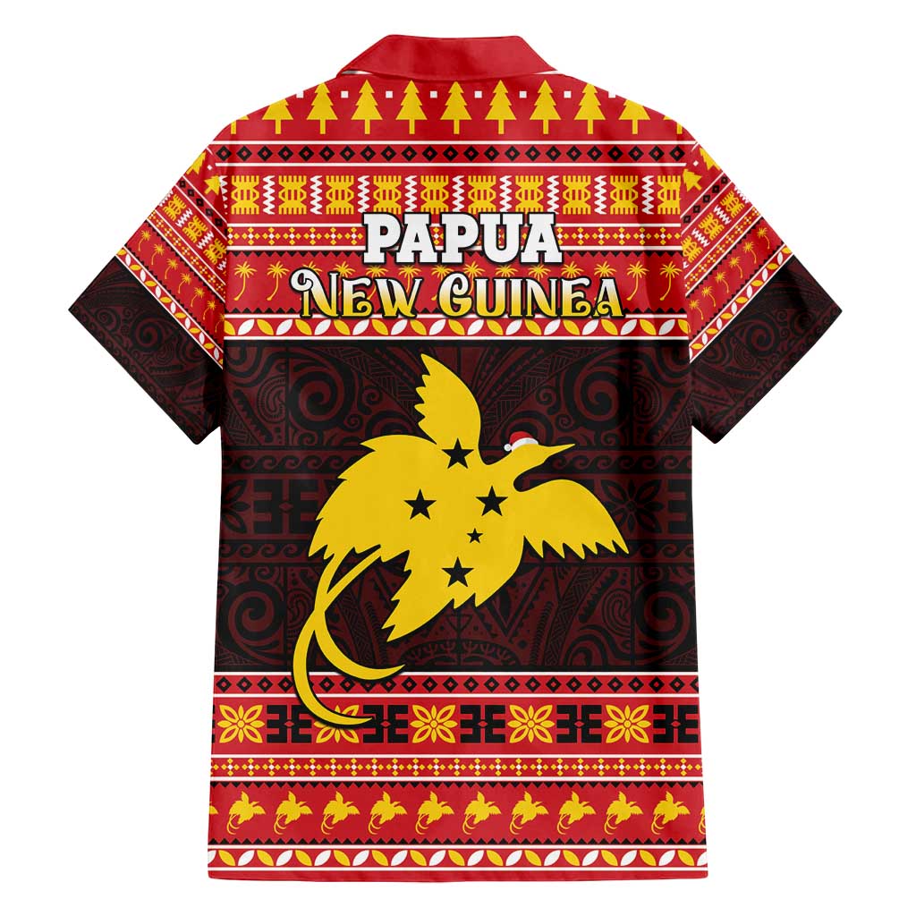 Papua New Guinea Christmas Family Matching Tank Maxi Dress and Hawaiian Shirt Santa Raggiana LT05 - Polynesian Pride