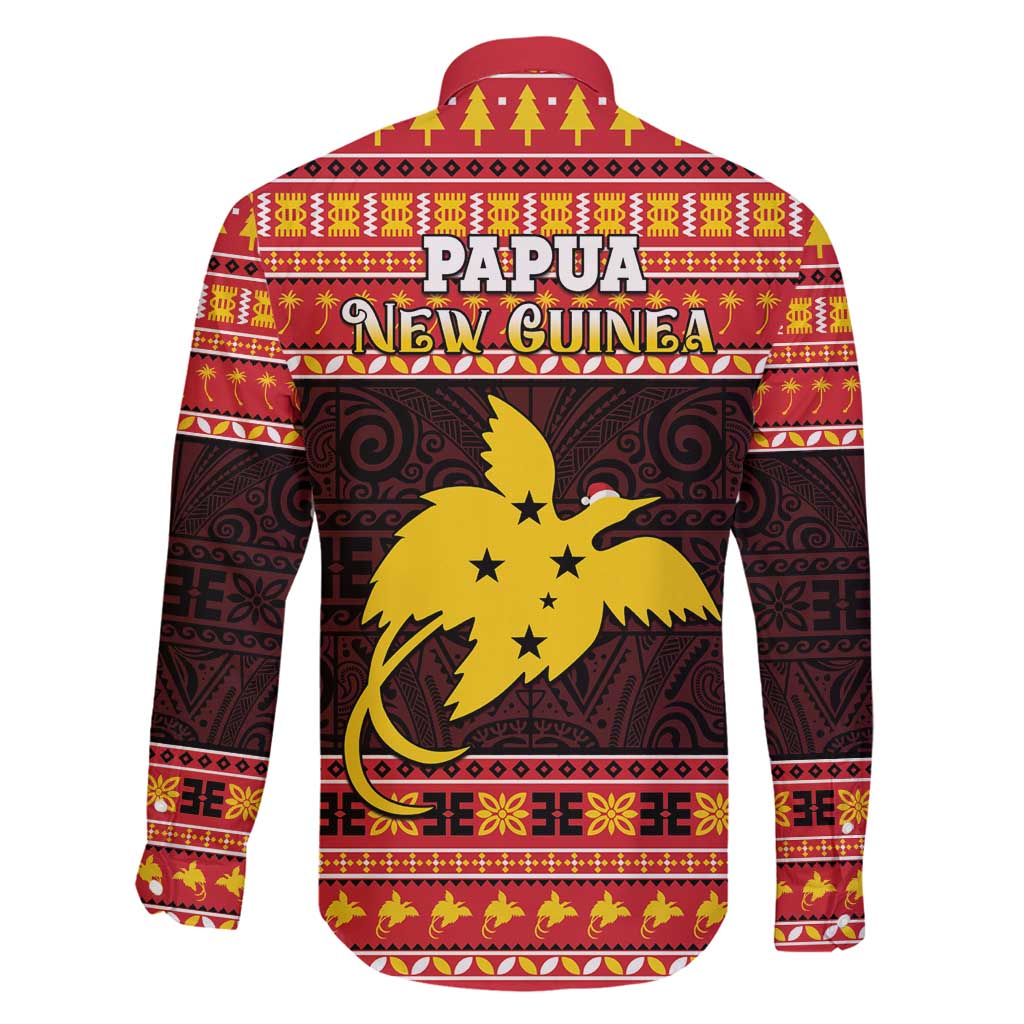 Papua New Guinea Christmas Family Matching Tank Maxi Dress and Hawaiian Shirt Santa Raggiana LT05 - Polynesian Pride