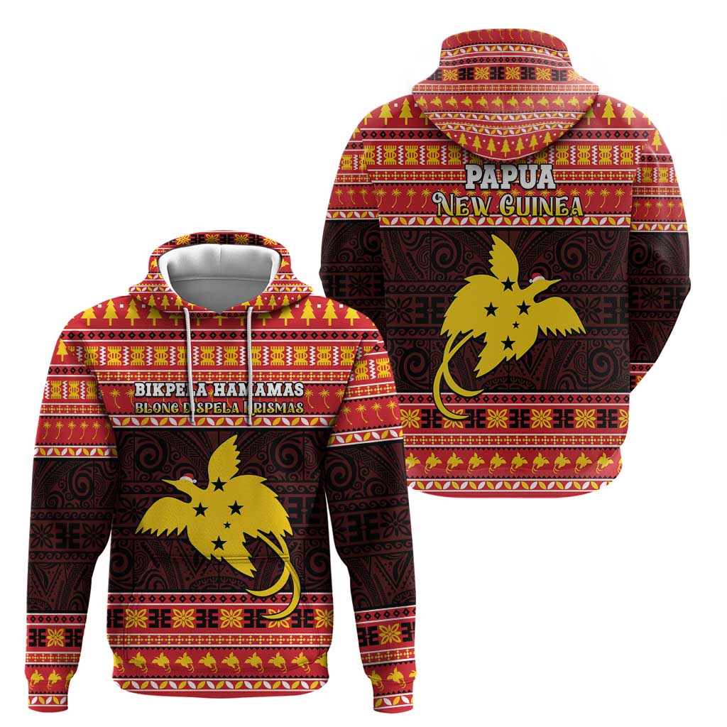 Papua New Guinea Christmas Hoodie Santa Raggiana LT05 - Polynesian Pride