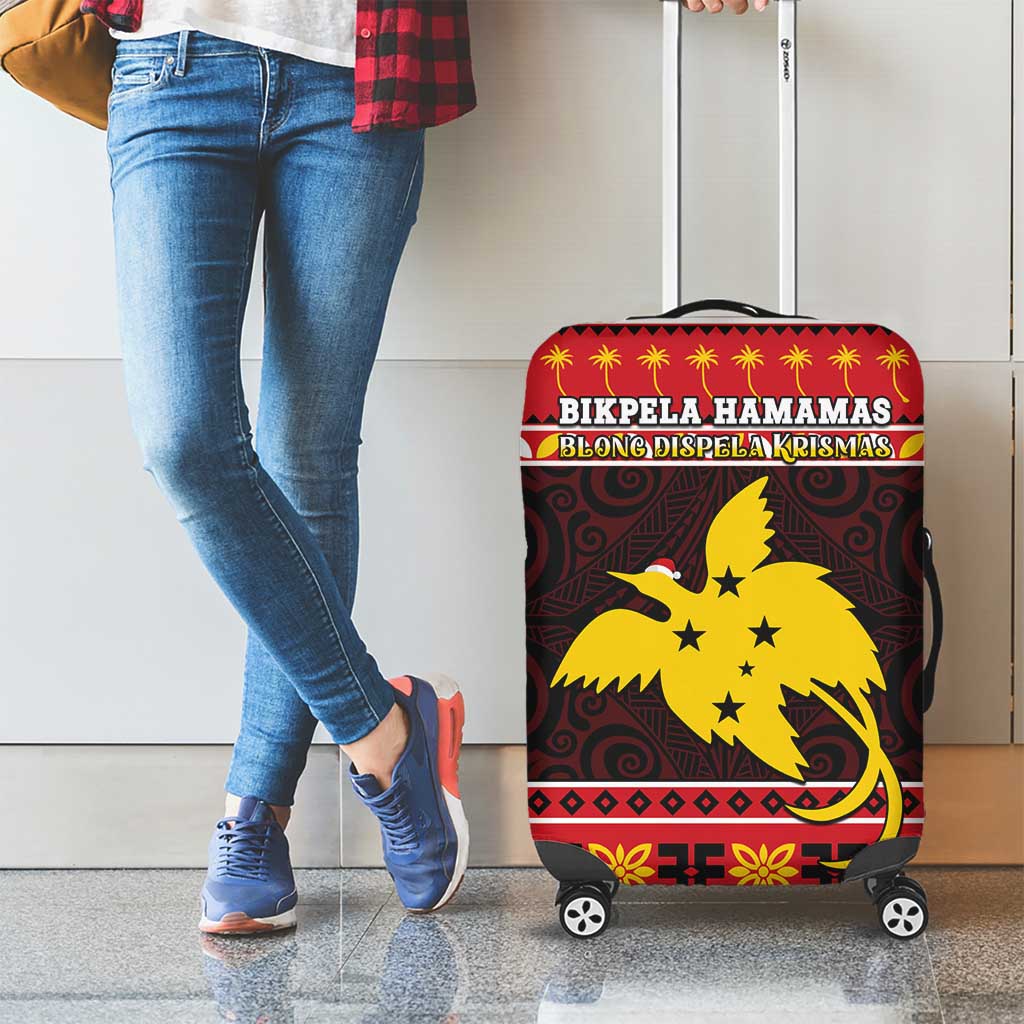 Papua New Guinea Christmas Luggage Cover Santa Raggiana LT05 - Polynesian Pride