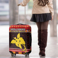 Papua New Guinea Christmas Luggage Cover Santa Raggiana LT05 - Polynesian Pride