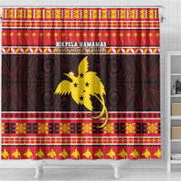 Papua New Guinea Christmas Shower Curtain Santa Raggiana LT05 - Polynesian Pride