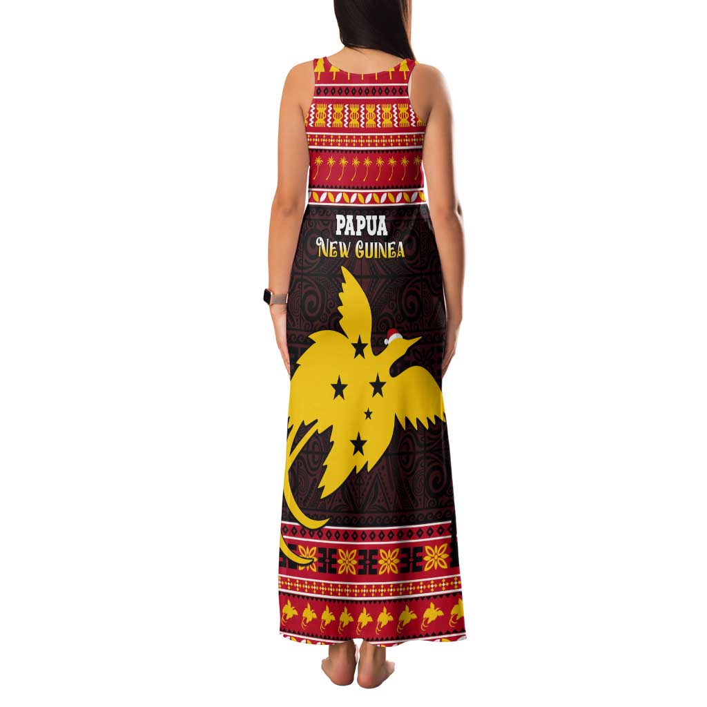 Papua New Guinea Christmas Tank Maxi Dress Santa Raggiana LT05 - Polynesian Pride