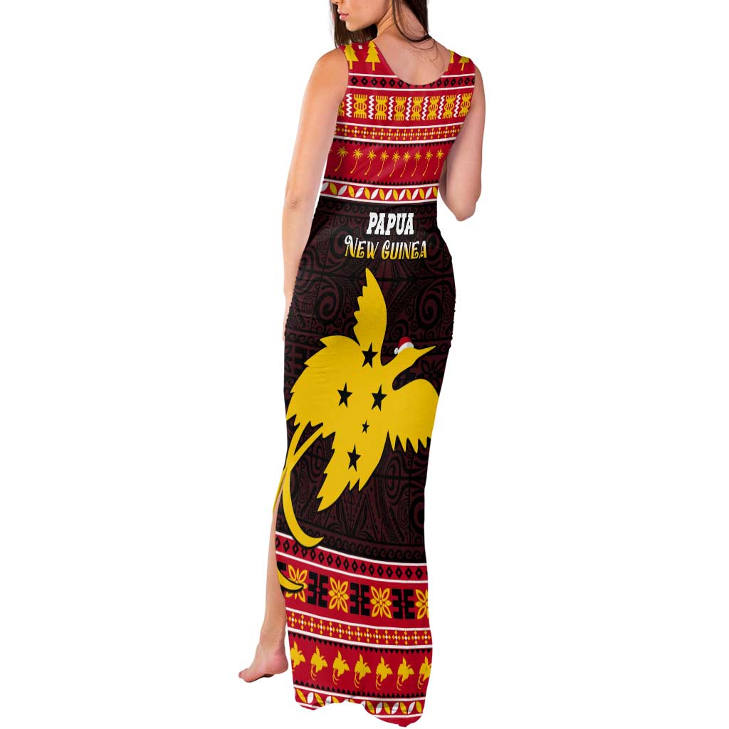 Papua New Guinea Christmas Tank Maxi Dress Santa Raggiana LT05 - Polynesian Pride