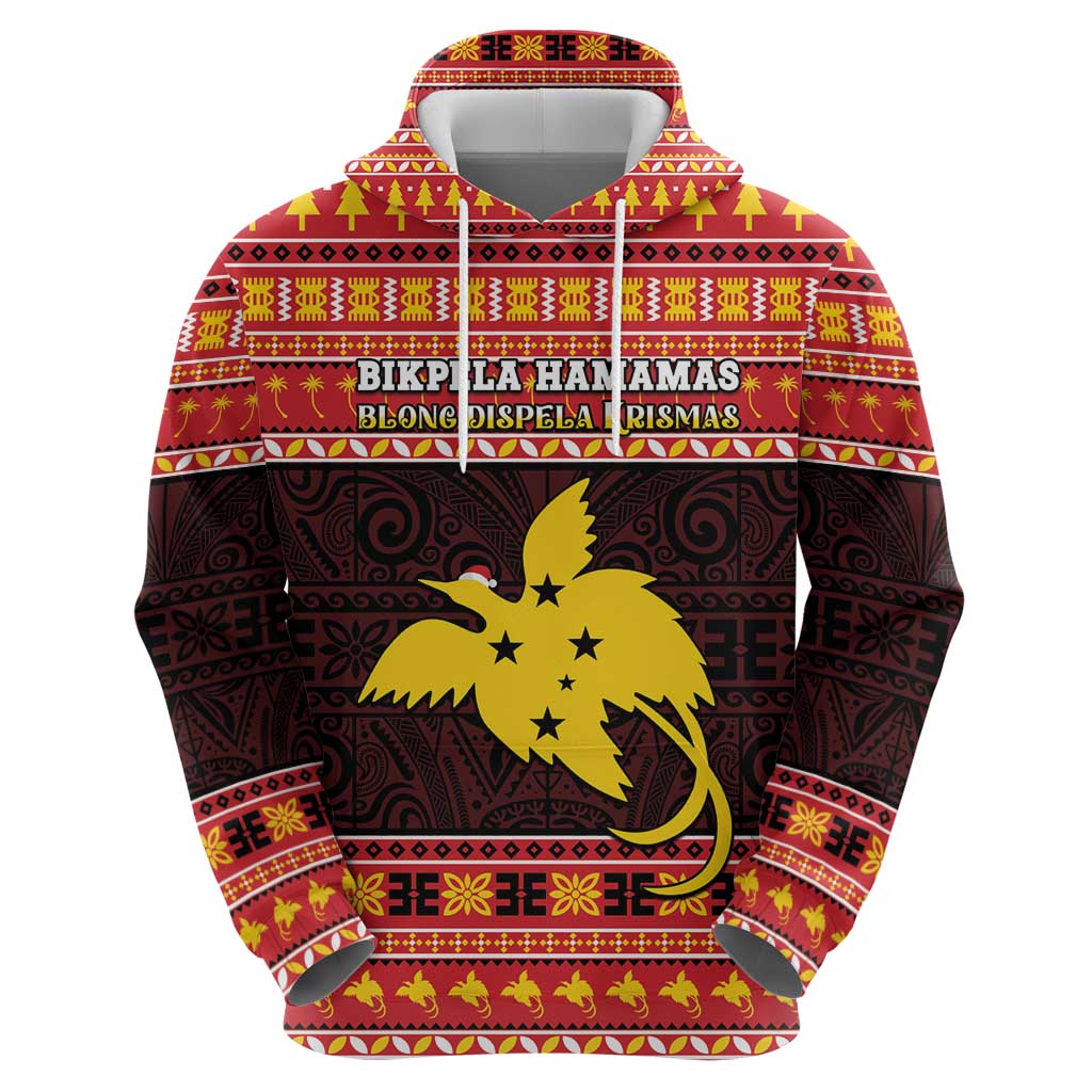 Papua New Guinea Christmas Zip Hoodie Santa Raggiana LT05 - Polynesian Pride