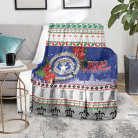 Northern Mariana Islands Christmas Blanket Poinsettia Filis Pasgua LT05 - Polynesian Pride