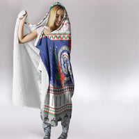 Northern Mariana Islands Christmas Hooded Blanket Poinsettia Filis Pasgua LT05 - Polynesian Pride