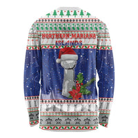 Northern Mariana Islands Christmas Long Sleeve Shirt Poinsettia Filis Pasgua LT05 - Polynesian Pride