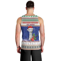 Northern Mariana Islands Christmas Men Tank Top Poinsettia Filis Pasgua LT05 - Polynesian Pride
