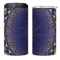 Nauru Angam Day 4 in 1 Can Cooler Tumbler Polynesian Tribal Pattern Unique Style - Polynesian Pride