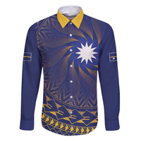 Nauru Angam Day Family Matching Off Shoulder Short Dress and Hawaiian Shirt Polynesian Tribal Pattern Unique Style - Polynesian Pride