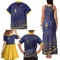 Nauru Angam Day Family Matching Tank Maxi Dress and Hawaiian Shirt Polynesian Tribal Pattern Unique Style - Polynesian Pride