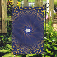 Nauru Angam Day Garden Flag Polynesian Tribal Pattern Unique Style - Polynesian Pride