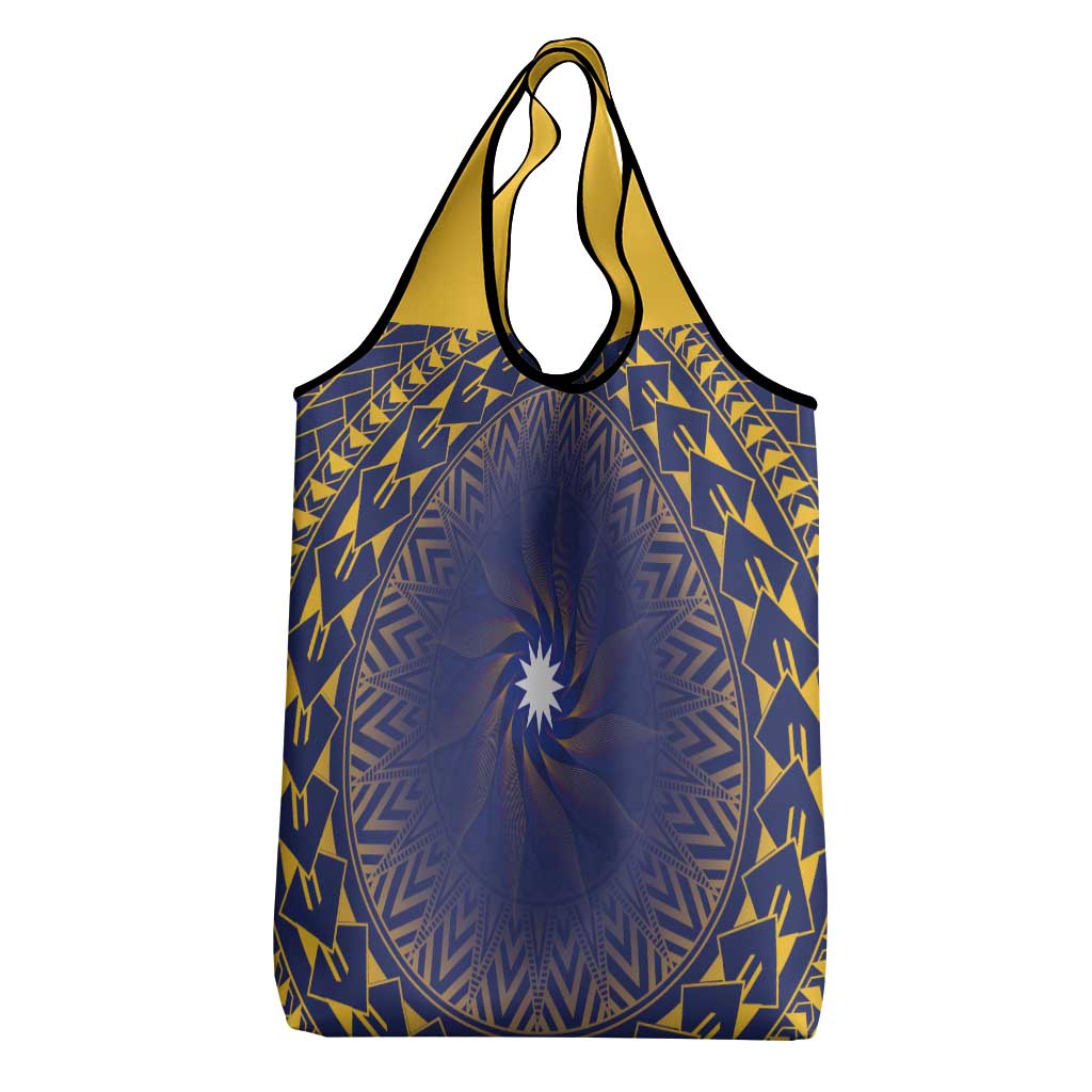 Nauru Angam Day Grocery Bag Polynesian Tribal Pattern Unique Style - Polynesian Pride