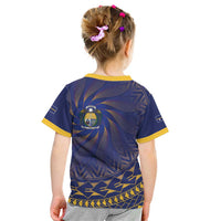 Nauru Angam Day Kid T Shirt Polynesian Tribal Pattern Unique Style - Polynesian Pride