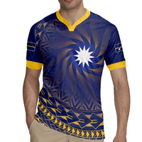 Nauru Angam Day Rugby Jersey Polynesian Tribal Pattern Unique Style - Polynesian Pride