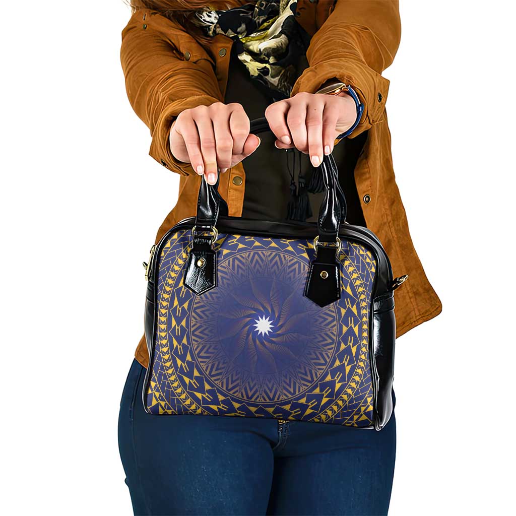 Nauru Angam Day Shoulder Handbag Polynesian Tribal Pattern Unique Style LT05 One Size Blue - Polynesian Pride